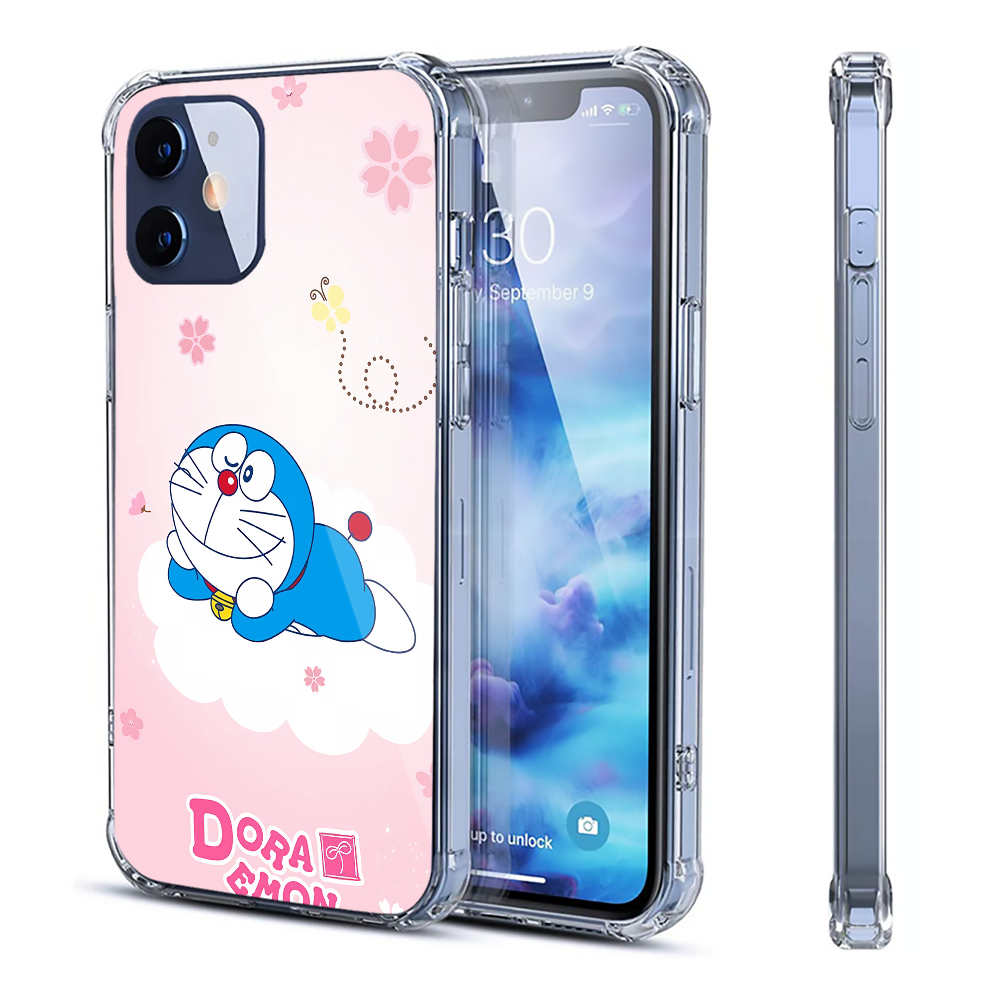 （画像用） ドラえもん Doraemon 【iPhone 12シリーズ対応】透明スマホケース（クリアソフトケース）